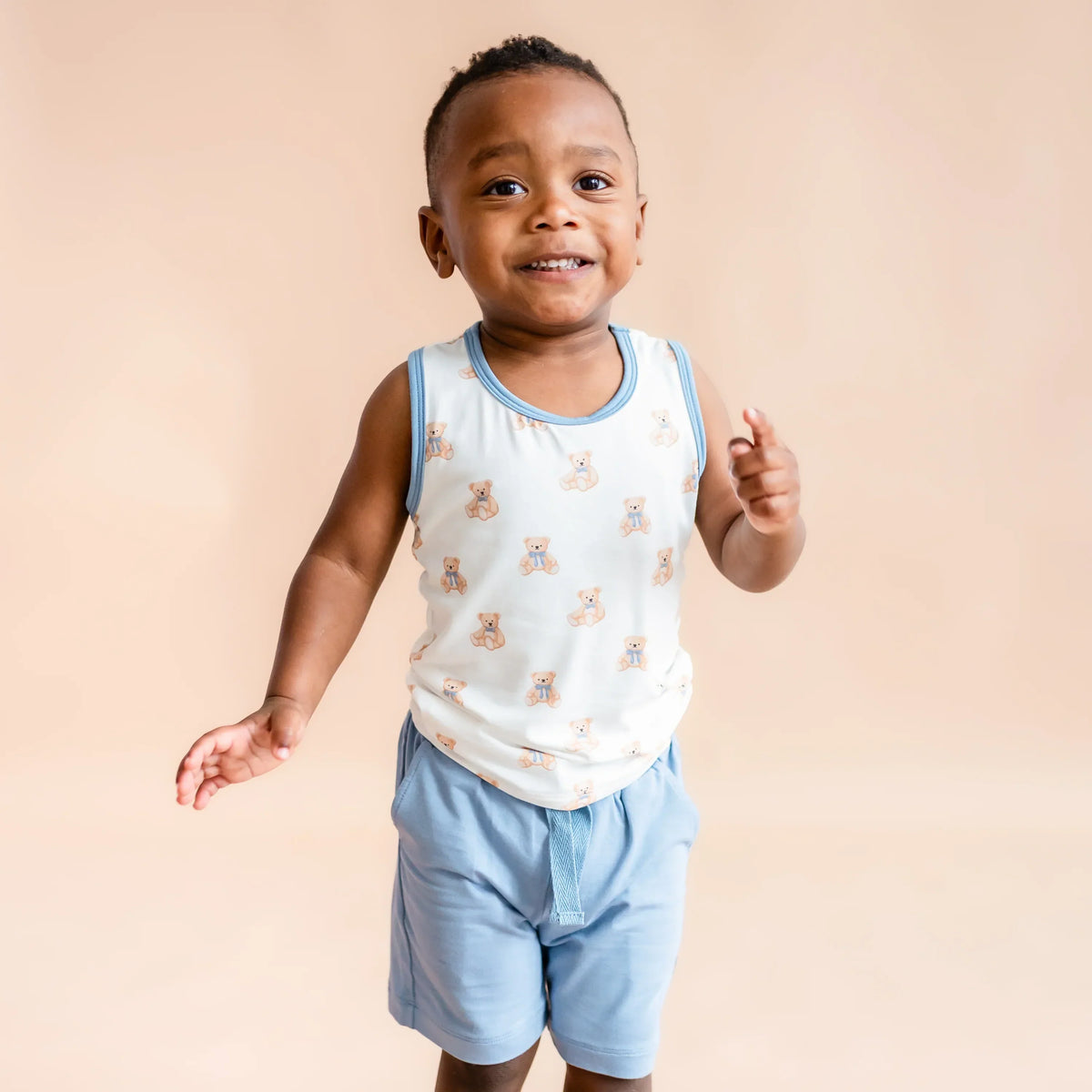 Drawstring Short in Slate