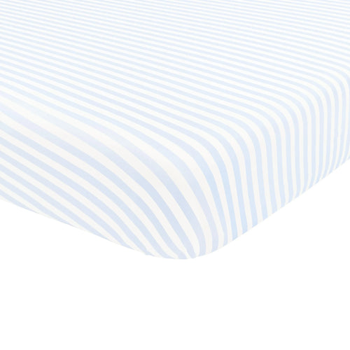 Mini Crib Sheet in Small Mist Stripe
