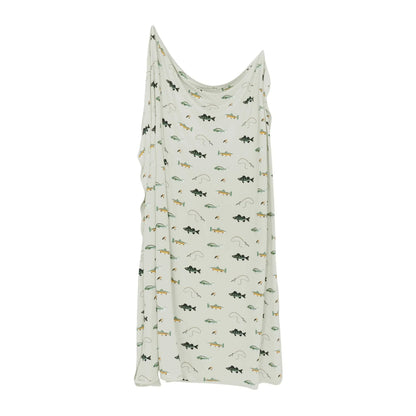 Swaddle Blanket in Fishing
