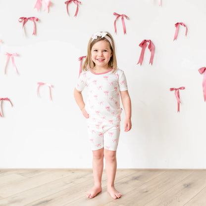 Short Sleeve Pajamas in Bow