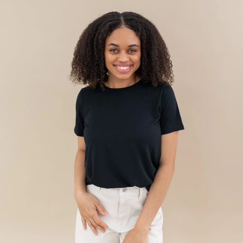 Women's Crew Neck Tee in Midnight