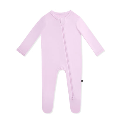 Zippered Footie in Thistle