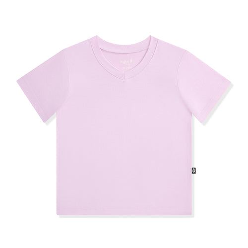 Toddler V-Neck Tee in Thistle