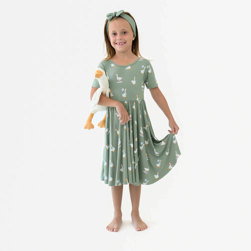 Twirl Dress in Silly Goose