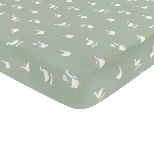 Crib Sheet in Silly Goose