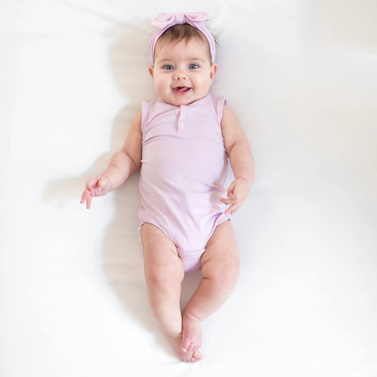 Sleeveless Bodysuit in Thistle