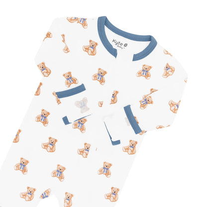 Zippered Footie in Teddy Bear