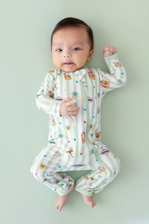 Zippered Romper in Honeydukes