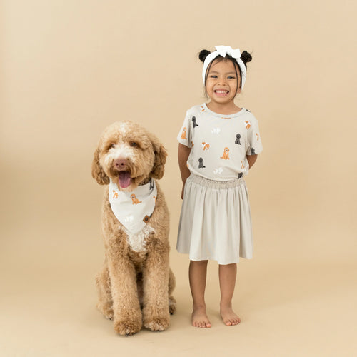 Toddler Basic Tee in Fluffy Dog