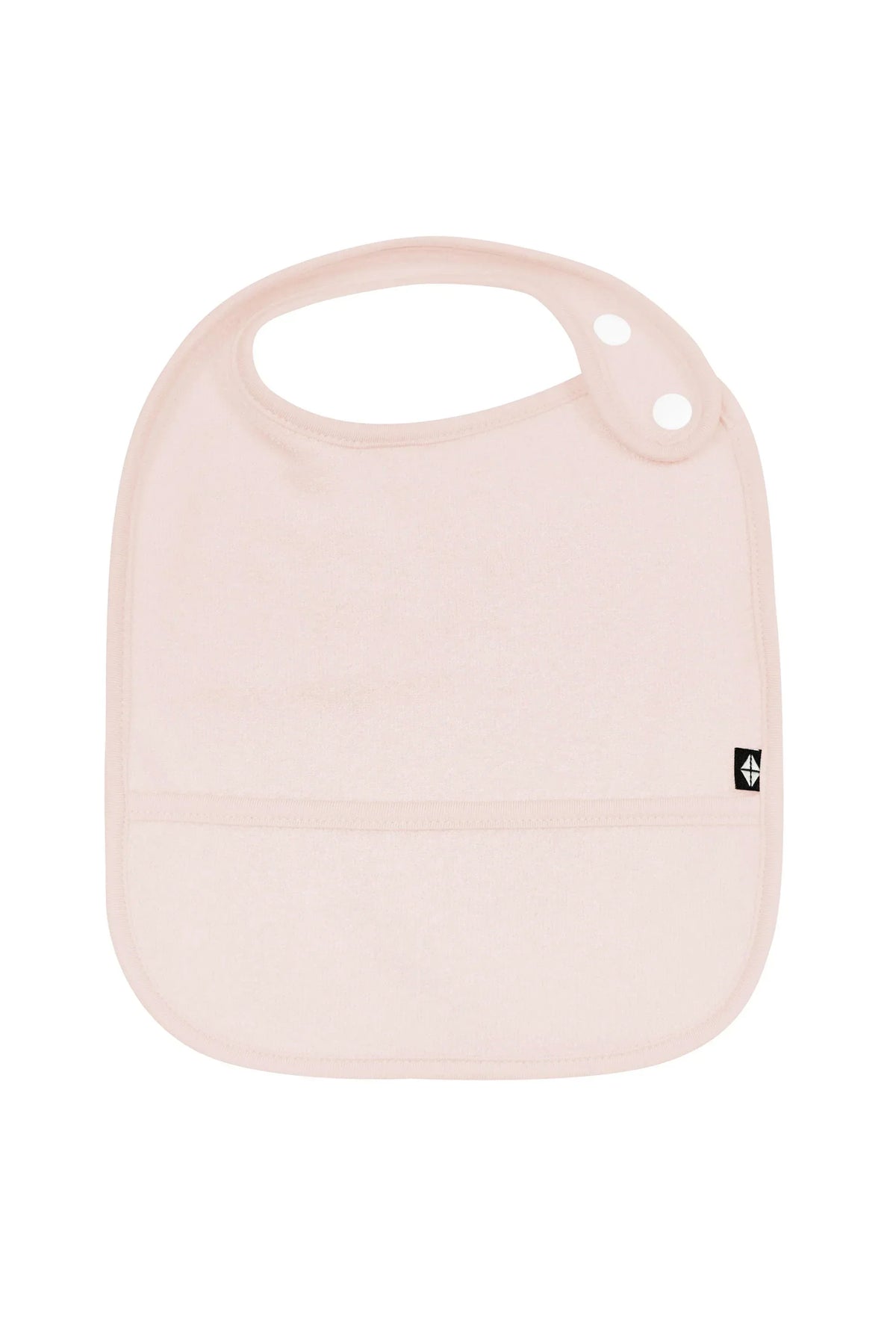 Terry Pocket Bib in Blush