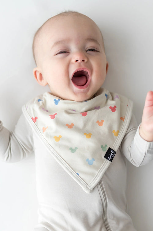 Bib in Pastel Mickey Mouse
