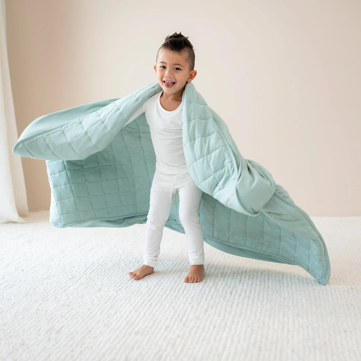 Youth Blanket in Sage 1.0