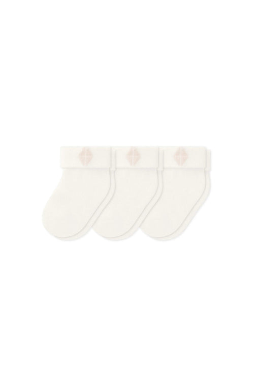 Baby 3-Pack Socks in Cloud