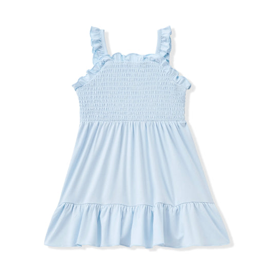 Smocked Dress in Breeze