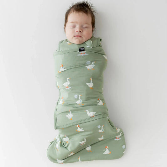 Sleep Bag Swaddler in Silly Goose 1.0