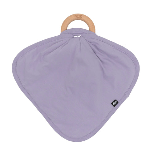 Lovey in Taro with Removable Wooden Teething Ring