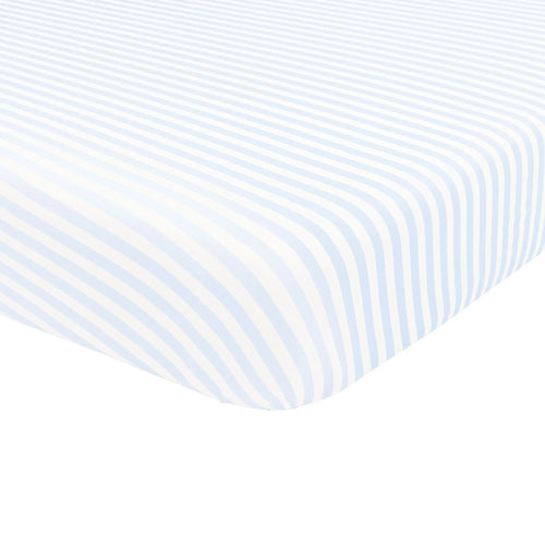Crib Sheet in Small Mist Stripe