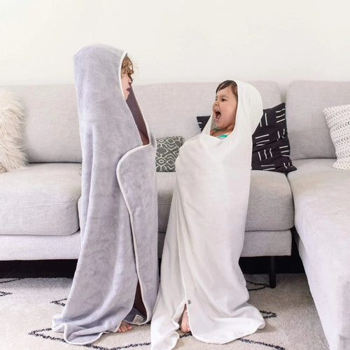 Toddler Hooded Bath Towel in Cloud