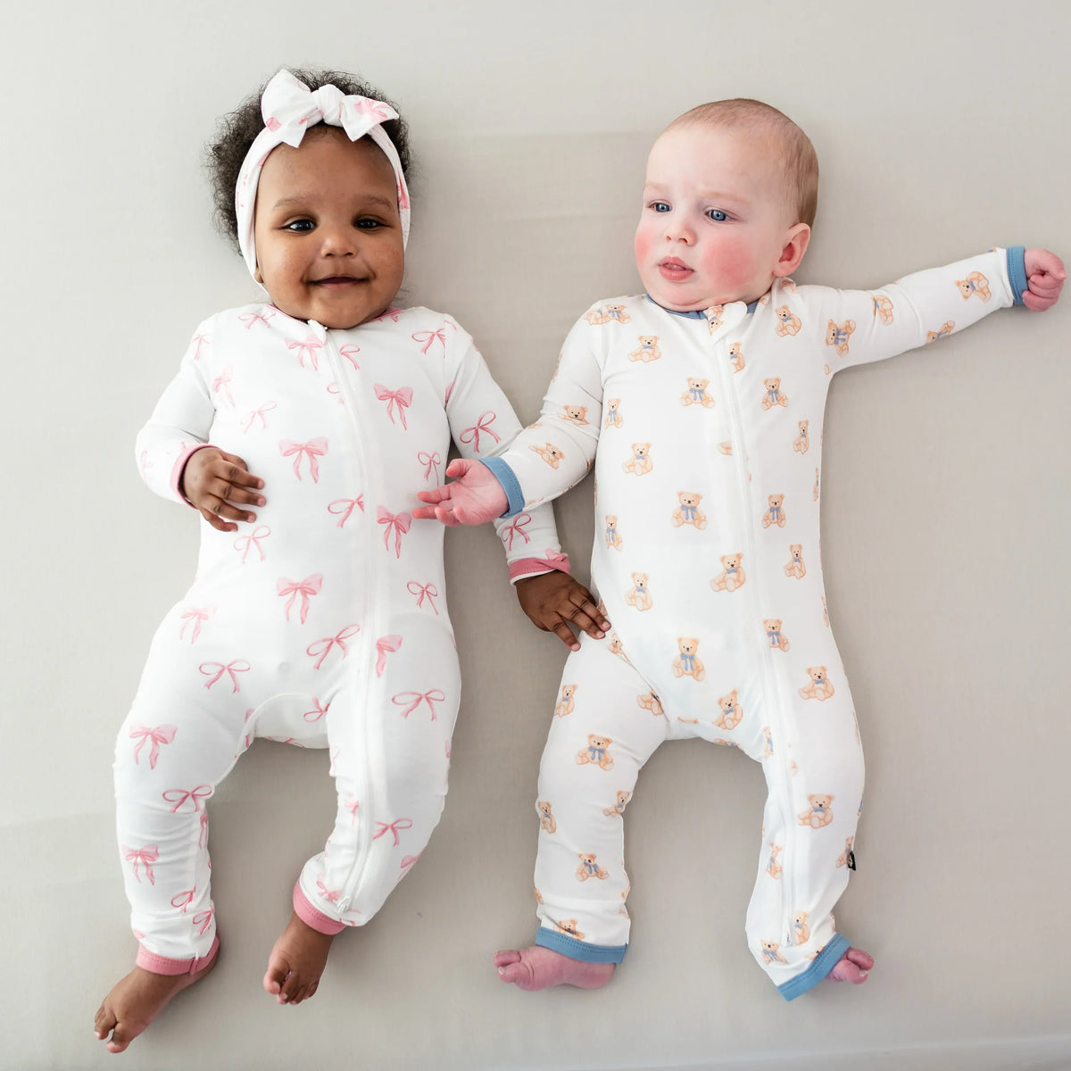 Zippered Romper in Bow