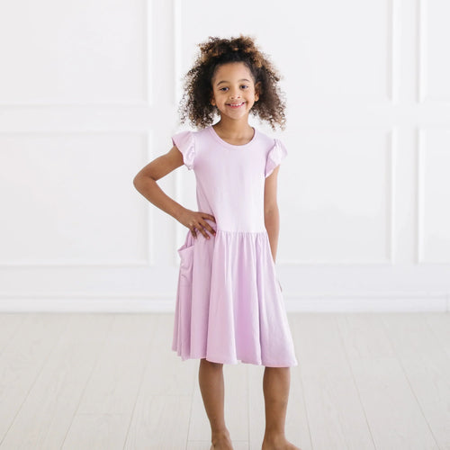 Pocket Dress in Thistle