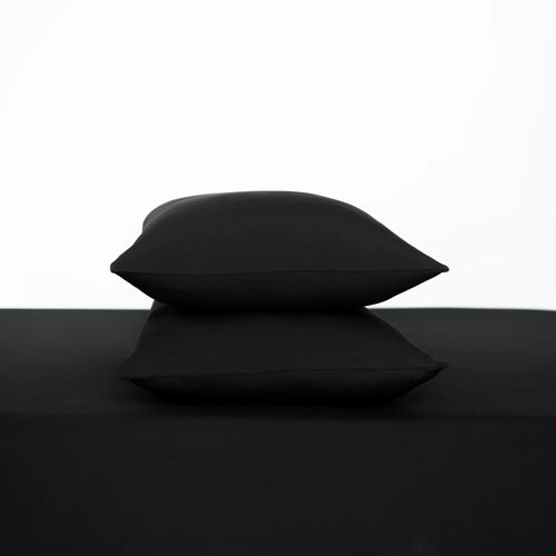 Fitted Sheet with Pillowcases in Midnight