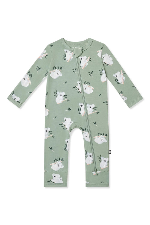 Zippered Romper in Koala