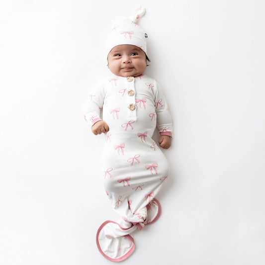 Knotted Gown with Hat Set in Bow