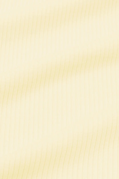 Ribbed Sleeveless Shortall in Chamomile