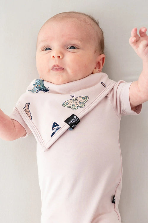 Bib in Blush Butterfly