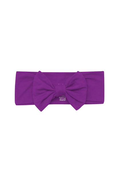 Bow Headband in Berry