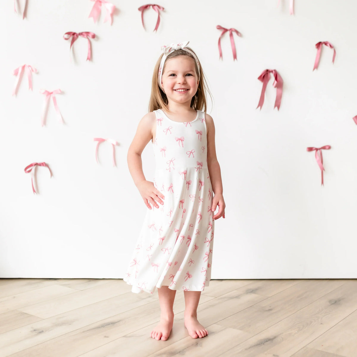 Tank Twirl Dress in Bow