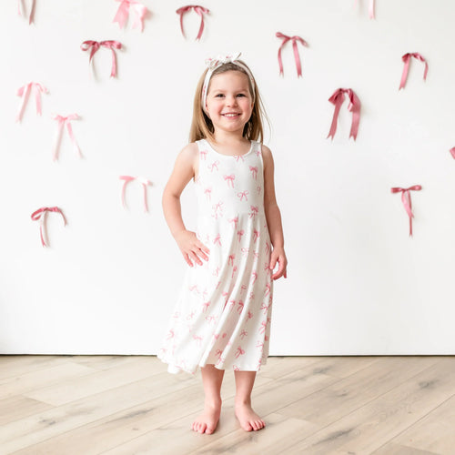 Tank Twirl Dress in Bow