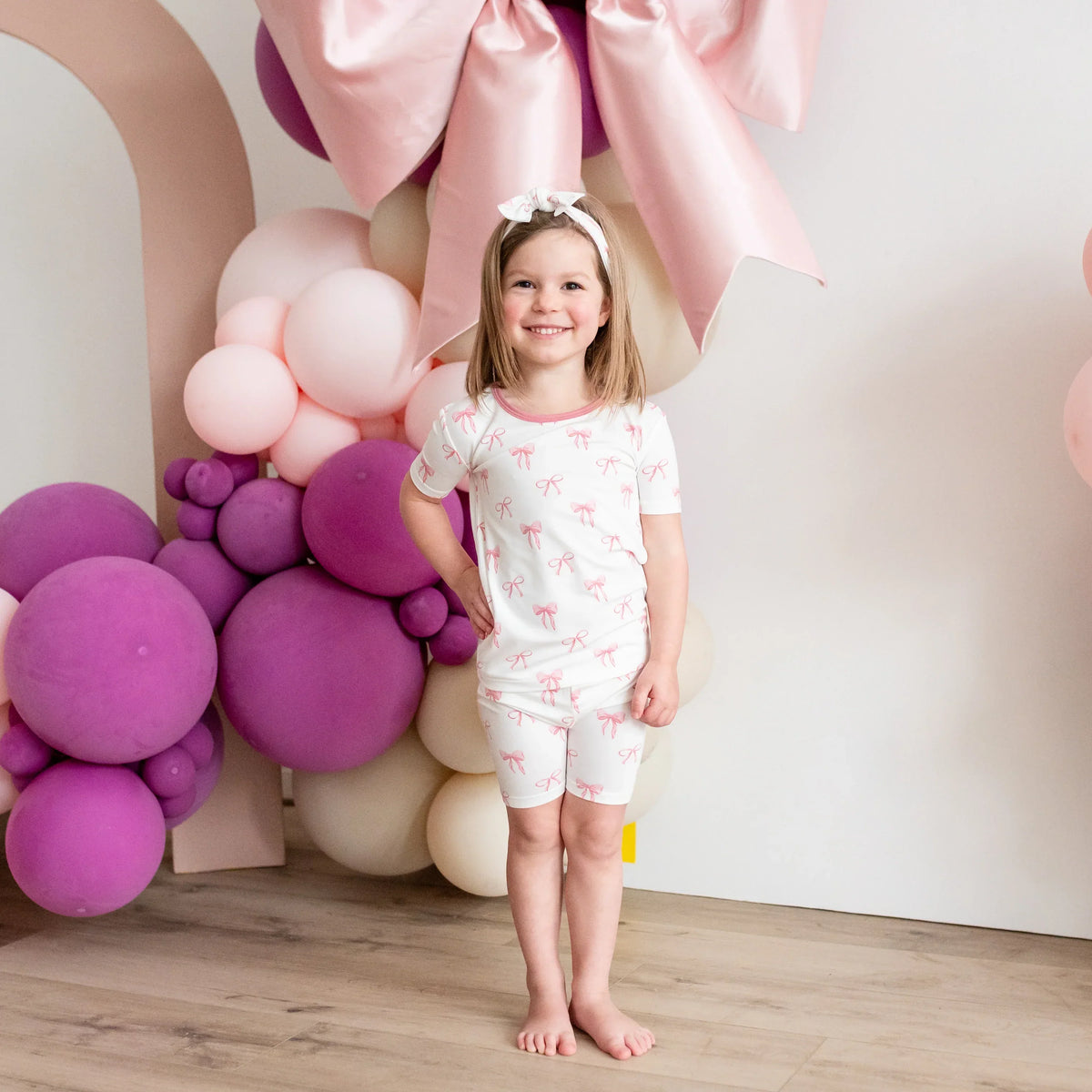 Short Sleeve Pajamas in Bow